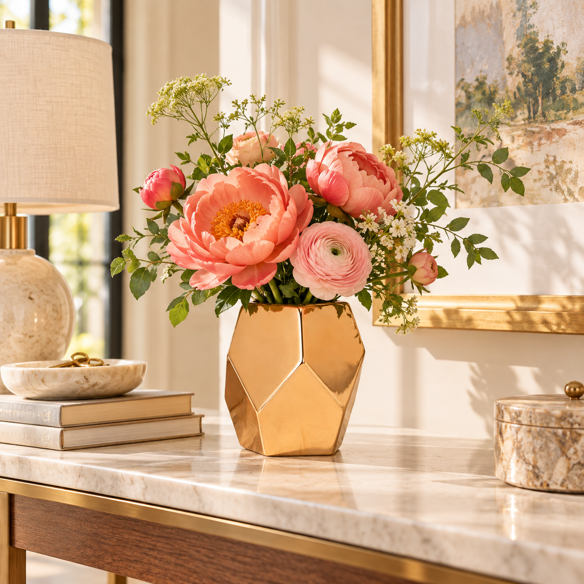 Harper Hexagon Ceramic Planter