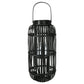Wood Tall Round Lantern Painted Finish