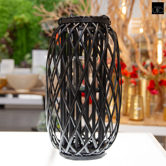 Farlowe Braided Design Bamboo Lantern