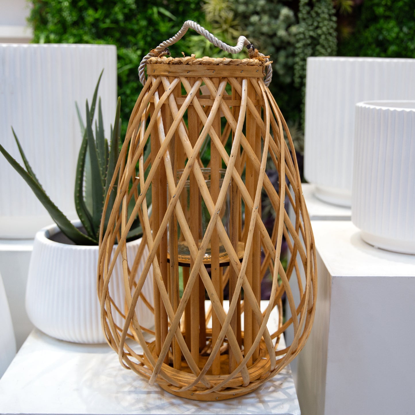 Rhelan Bellied Bamboo Lantern