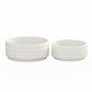 Ceramic Round Bowl Matte Finish White-6.50"H