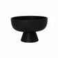 Ceramic Pedestal Bowl Finish in Matt White and Matt Black