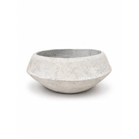 Concrete bowl on a white background