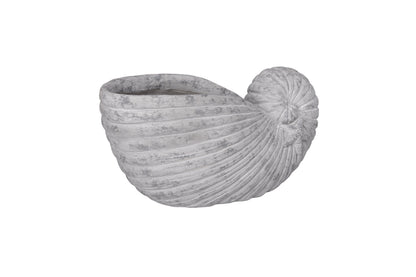 Polyresin Shell Planter-10.50"H