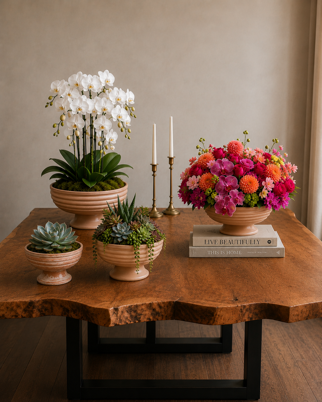 Nivea Pedestal Bowl Planter