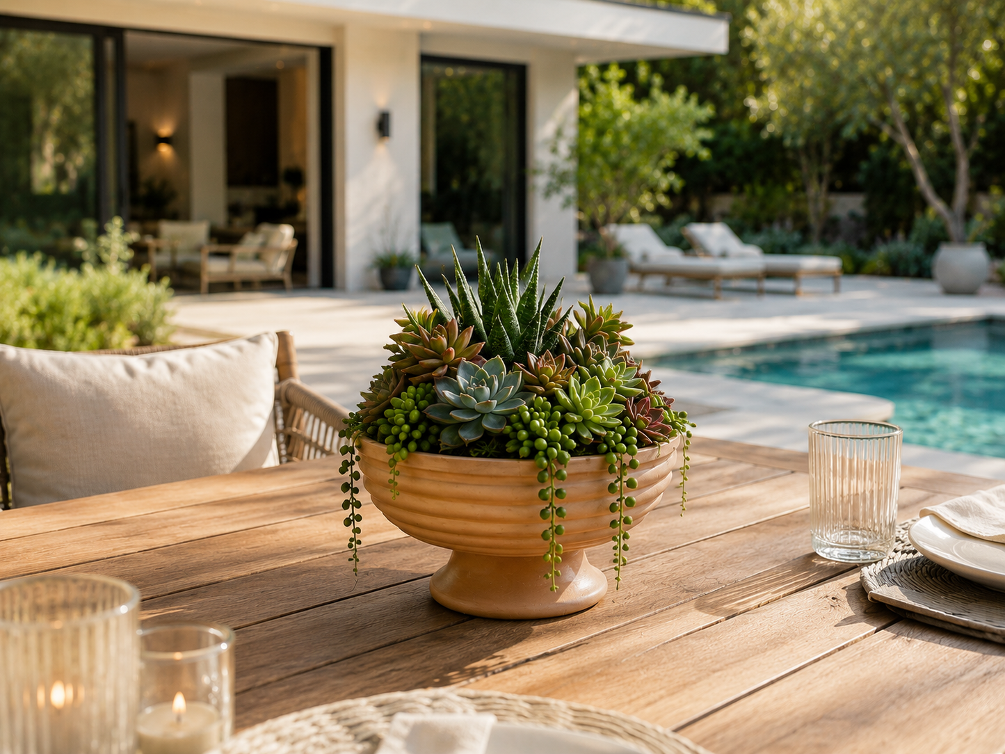 Nivea Pedestal Bowl Planter