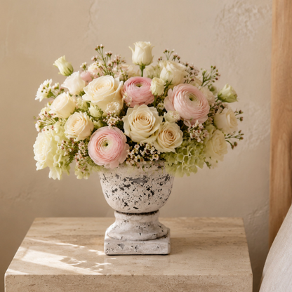 Cami Pedestal Terracotta Urn Planter
