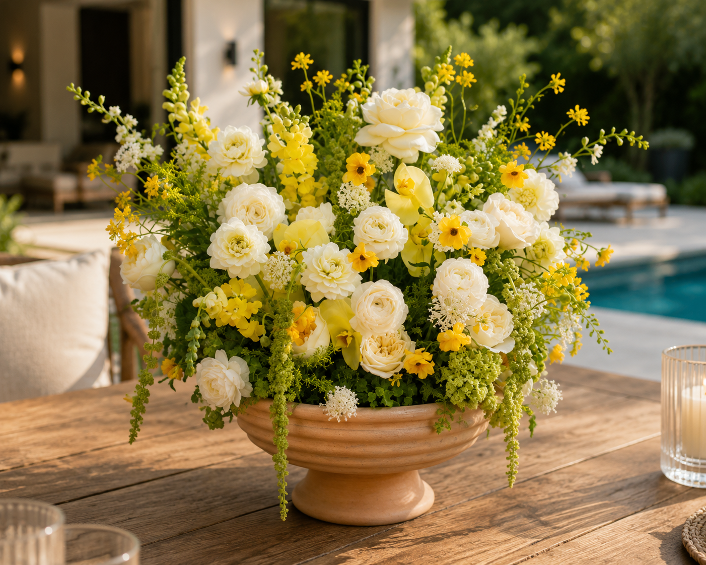 Nivea Pedestal Bowl Planter