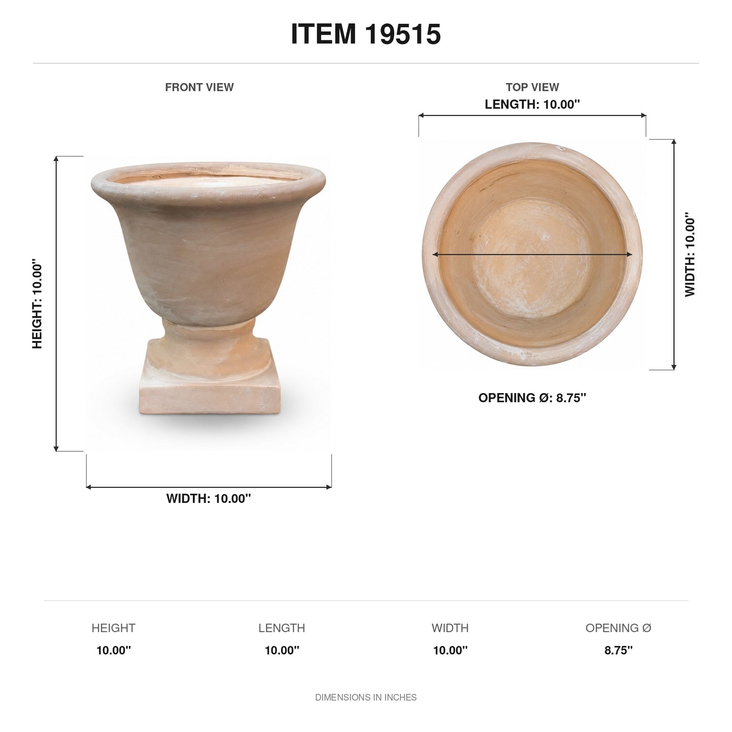 Talon Round Cement Pot