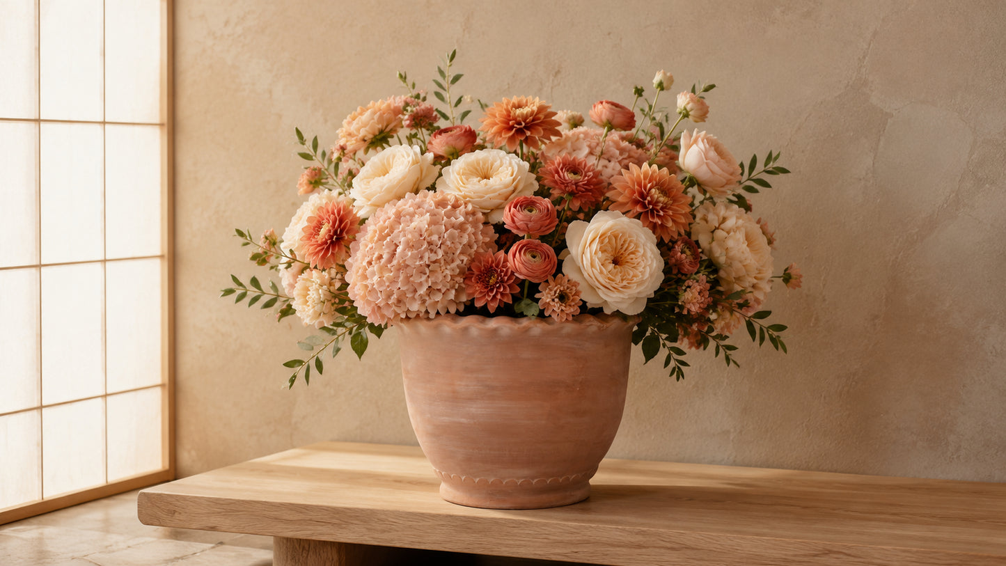 Eterna Handcrafted Round Planter