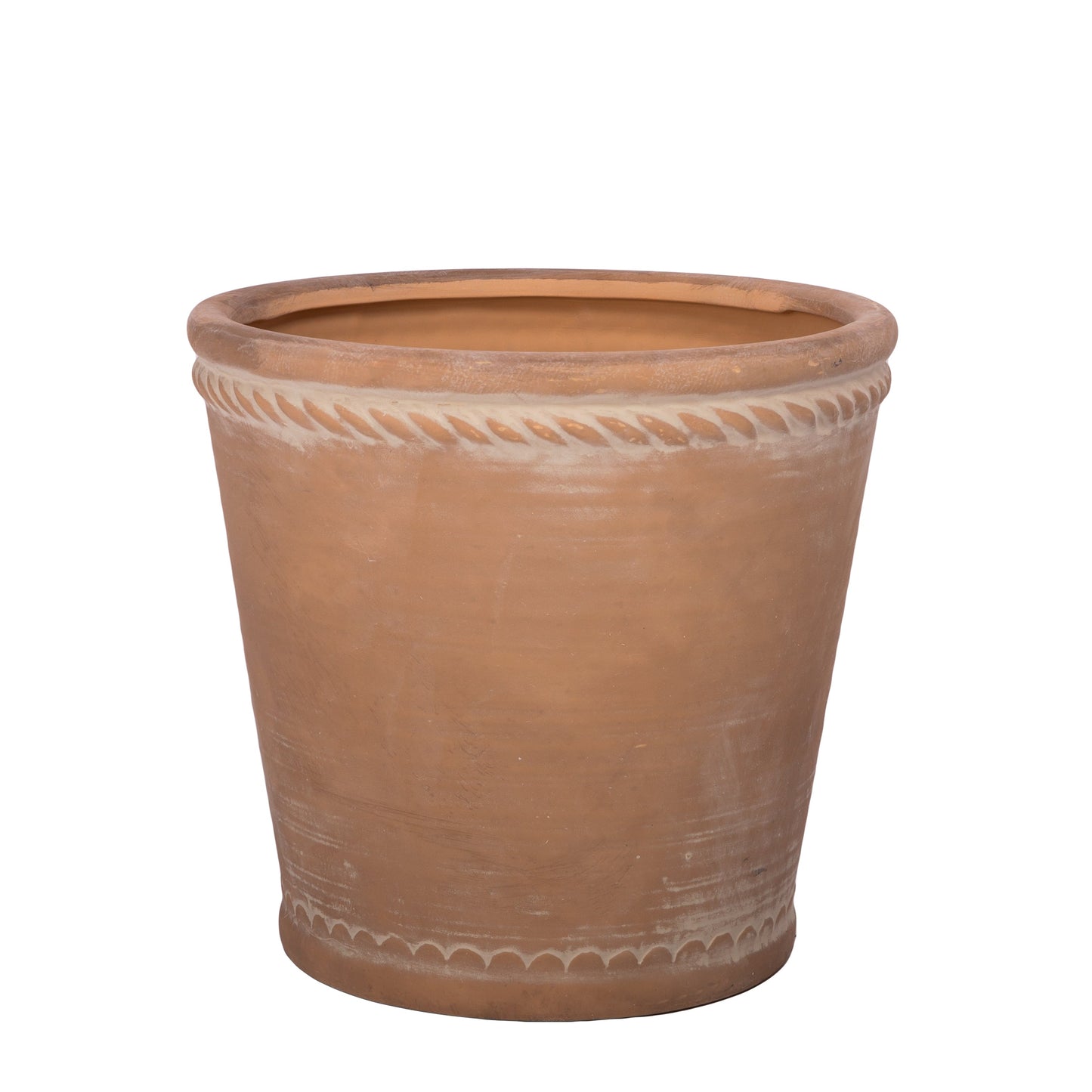 Paisley Terracotta Round Pot