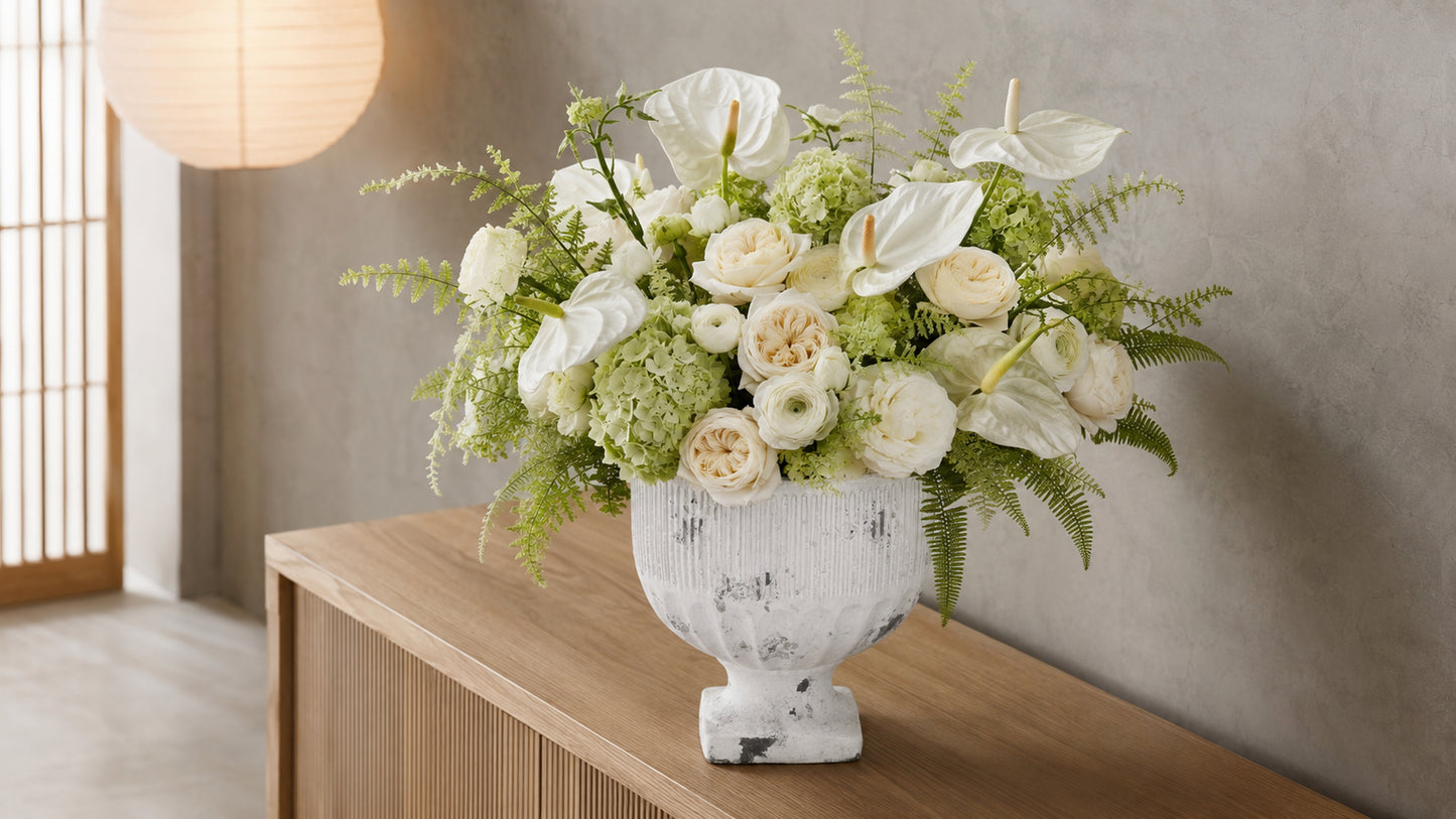 Lou Goblet-Style Pedestal Planter