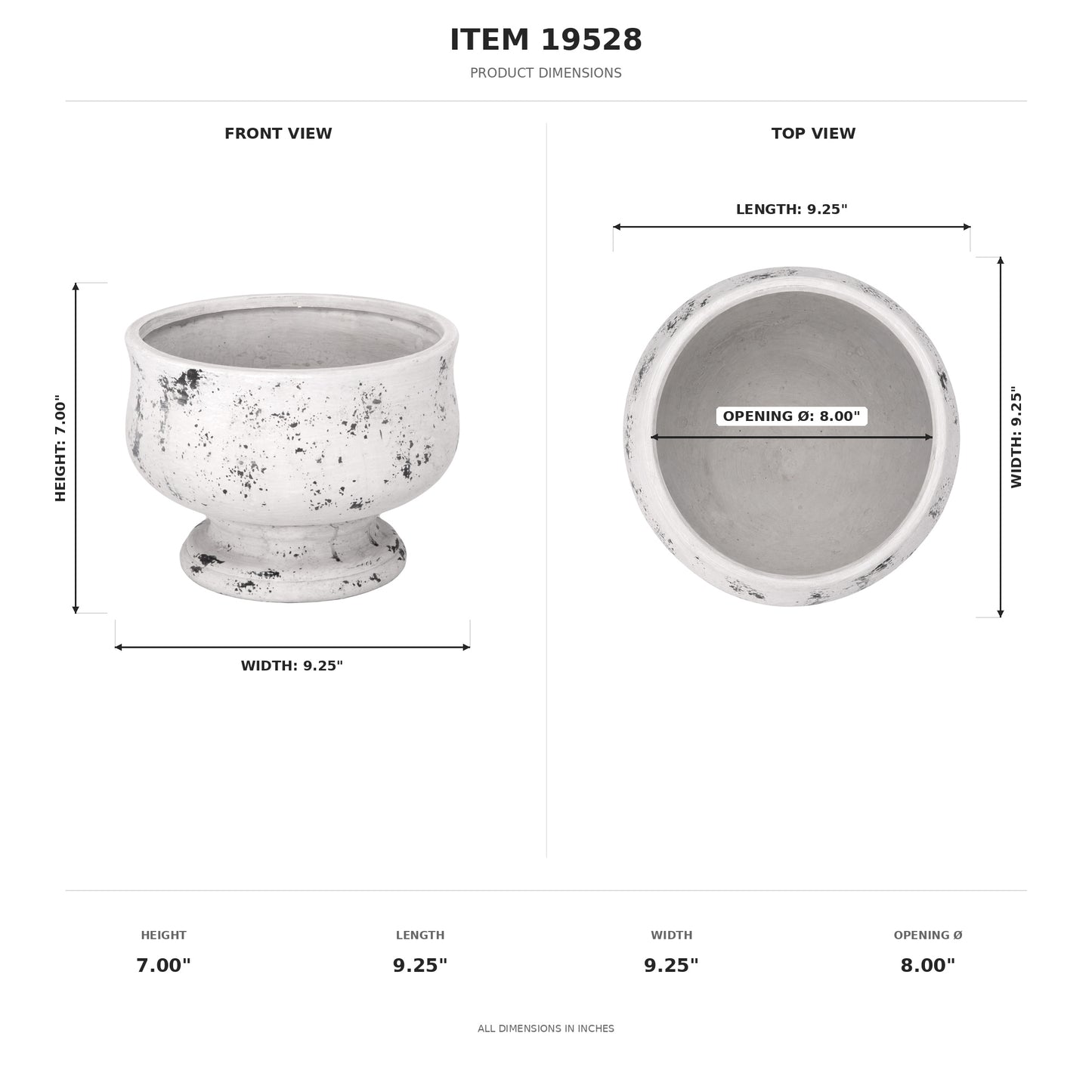 Dagen Terracotta Urn Planter