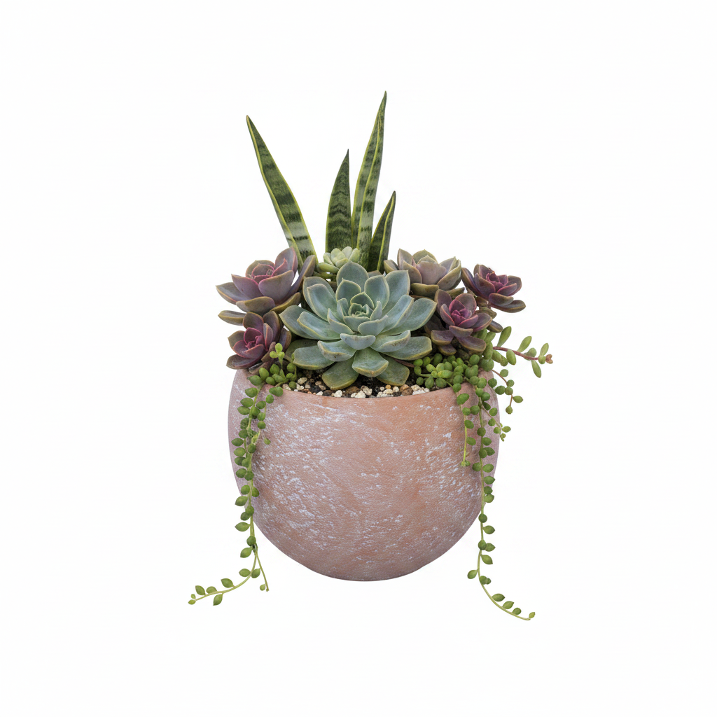 Yamini Terracotta Sphere Planter