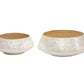 Melia Shell Mosaic Bowl Planter Set (Set of 2)