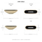 Hailey Shell Mosaic Boat Planter Set (Set of 2)