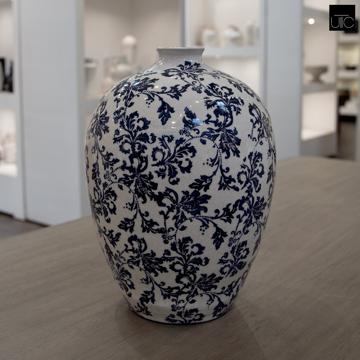 Ania Chinoiserie Ginger Jar Style Ceramic Vase