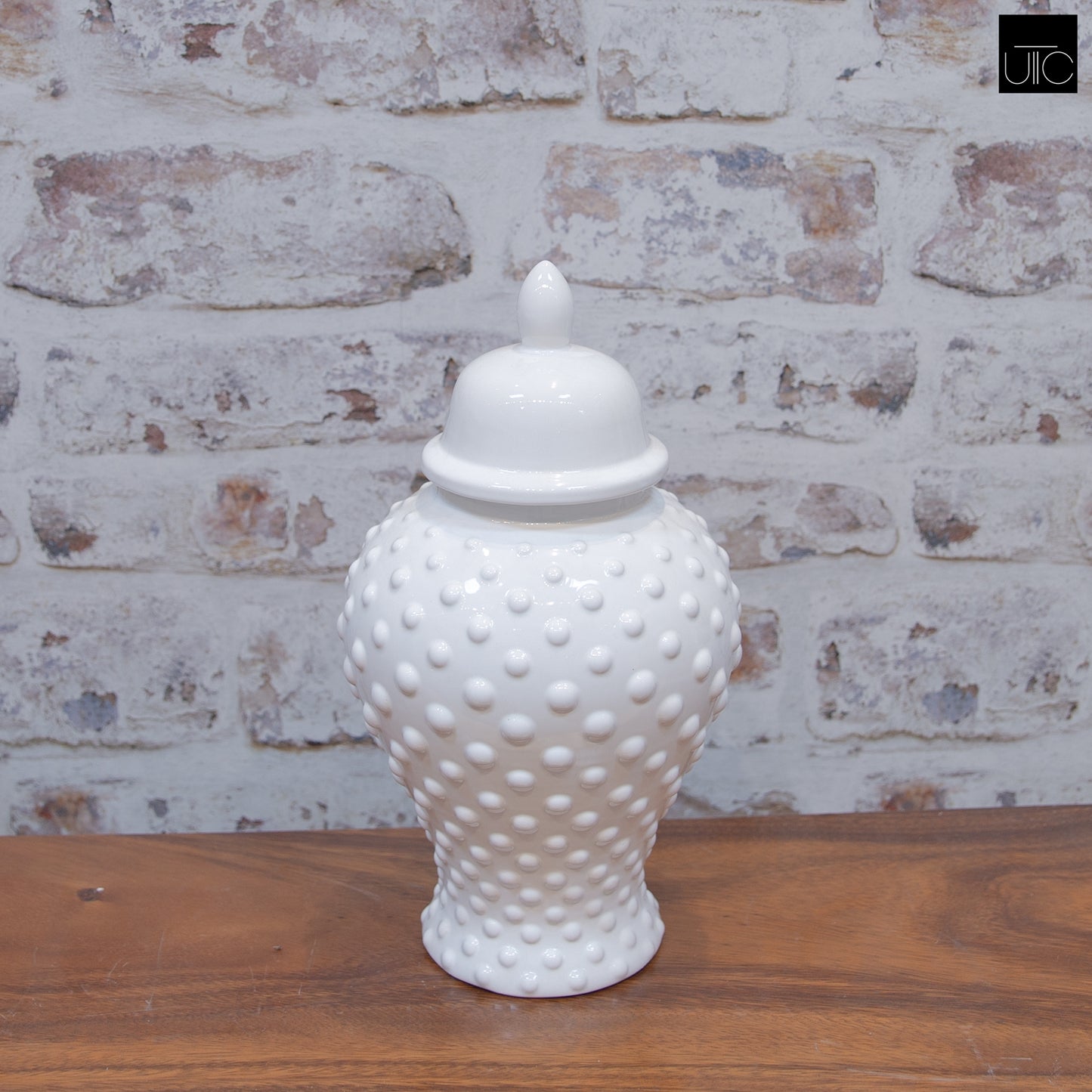 White Dotted Temple Jars