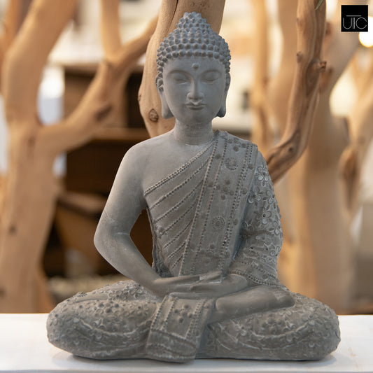 Amadee Cement Meditating Buddha Figurine