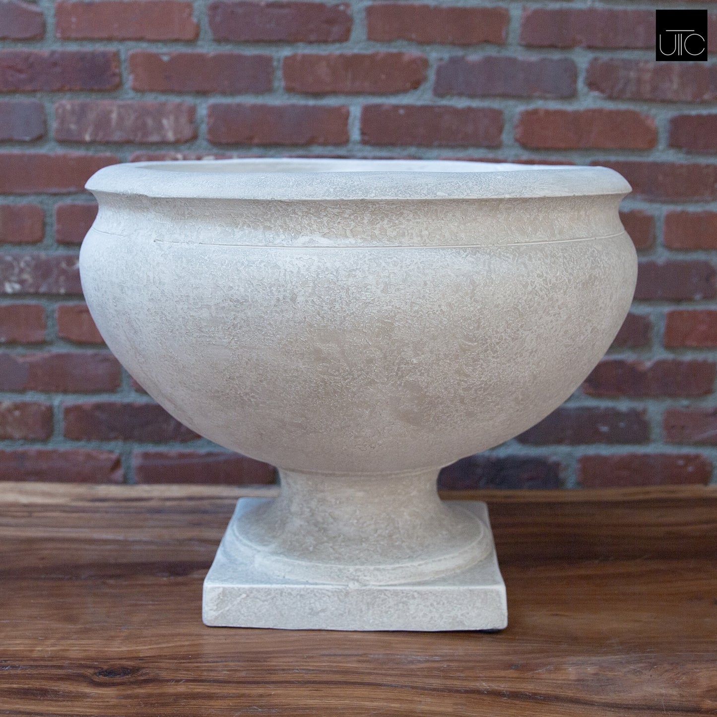 Nixie Classical Urn Bowl Planter with Pedestal Base