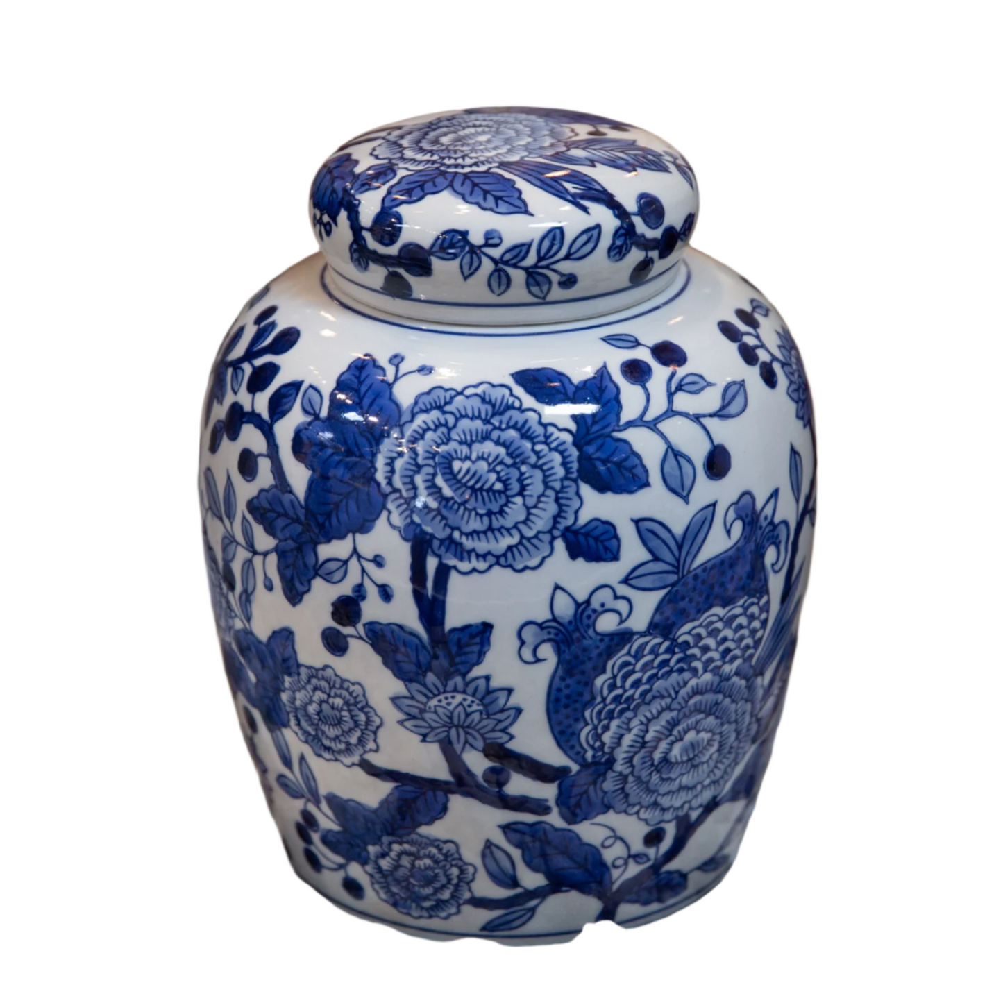 Adeline Ceramic Chinoiserie Ginger Jar