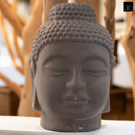 Maylah Terracotta Buddha Head Figurine