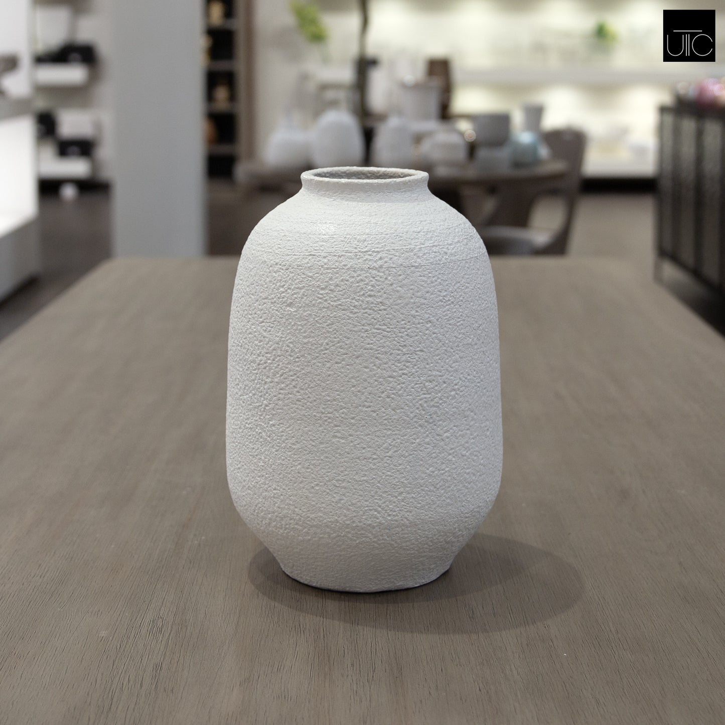Galina Pebble-Textured Ceramic Vase