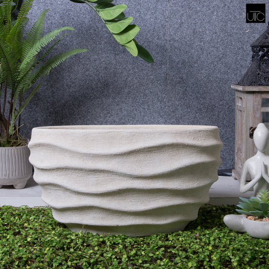 Terracotta Pot Cream-7.50"H