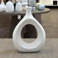 Nelya Sculptural Donut Ceramic Vase