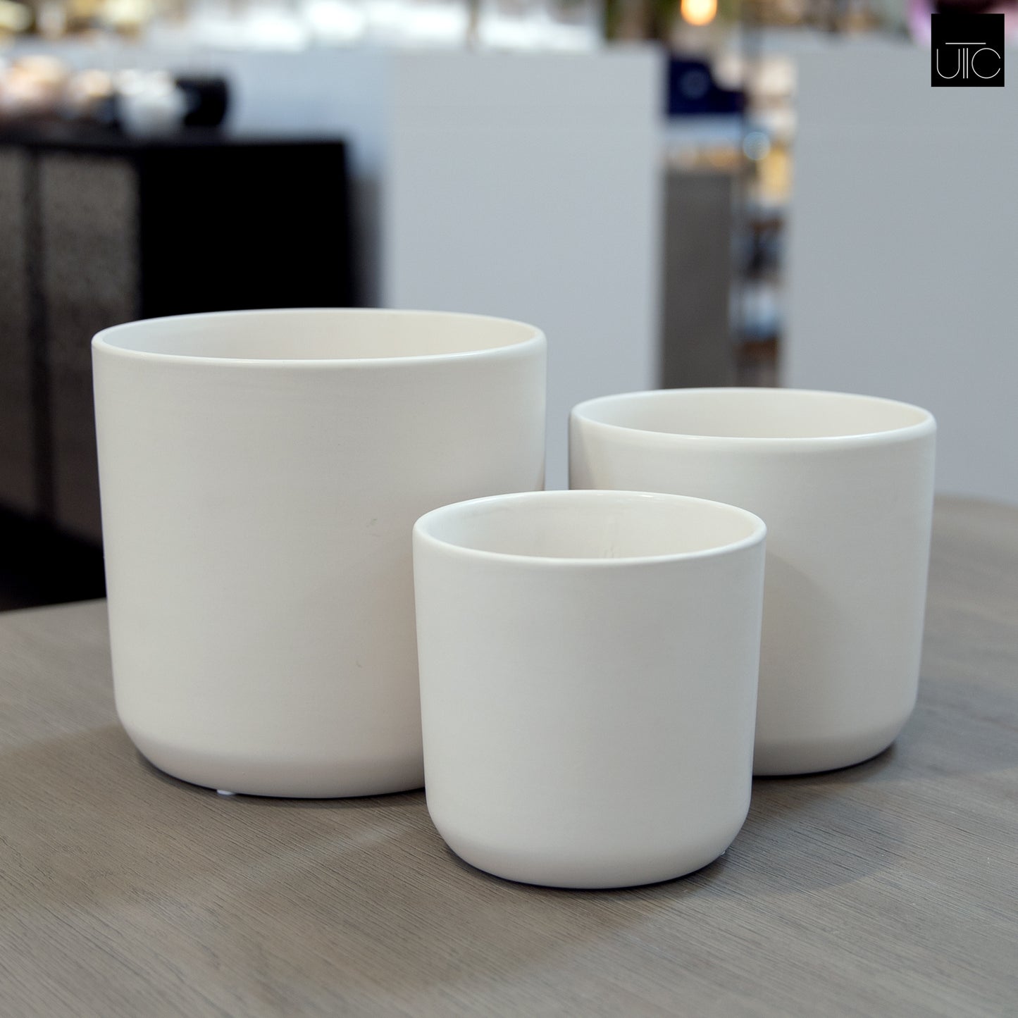 Firth Matte Ceramic Round Pots (Set of 3)