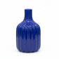 Leila Ceramic Bottle Vase with Embossed Column Design