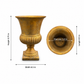 Dhriti Ribbed Pedestal Ceramic Vase