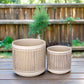 Kessler Ribbed Planter Set (Set of 2)