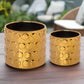 Quinn Bubble Pattern Ceramic Planter Set (Set of 2)