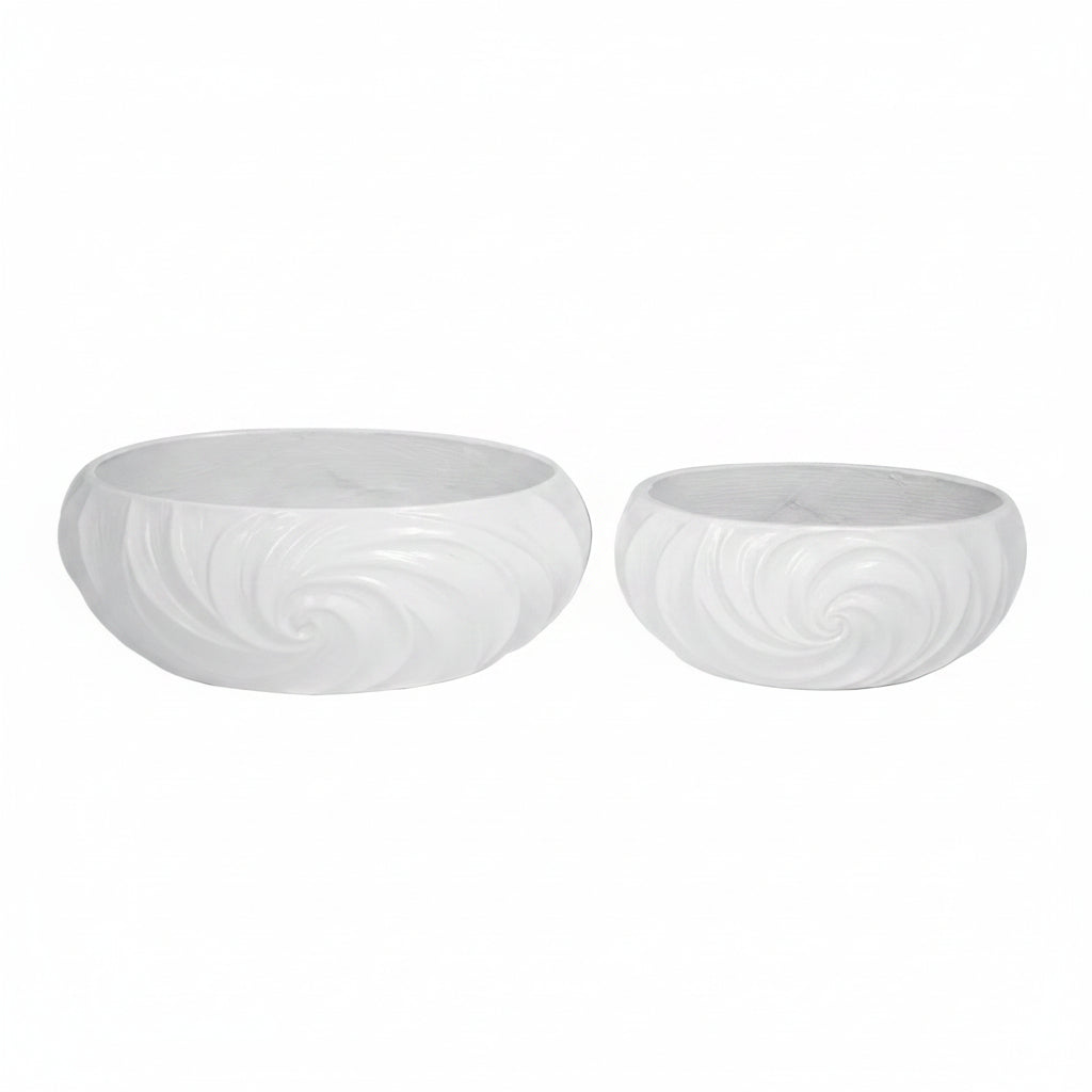 Zeinab Embossed Oval Planter Set (Set of 2)