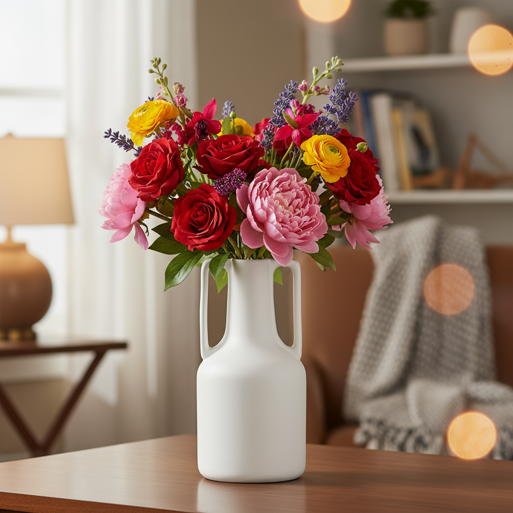 Jessamy Ceramic Round Bottle Vase
