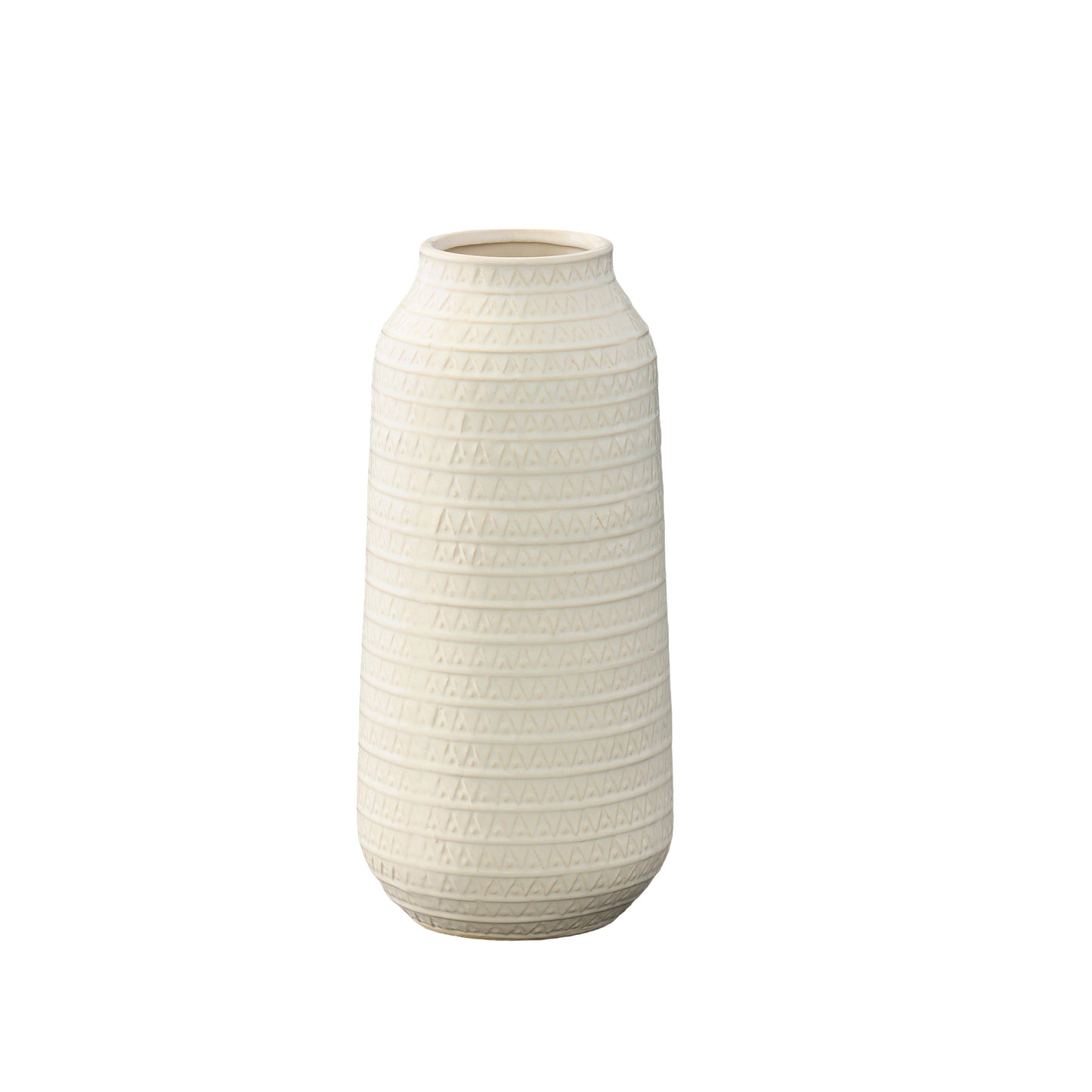 Ivare Layered Tribal Pattern Ceramic Vase