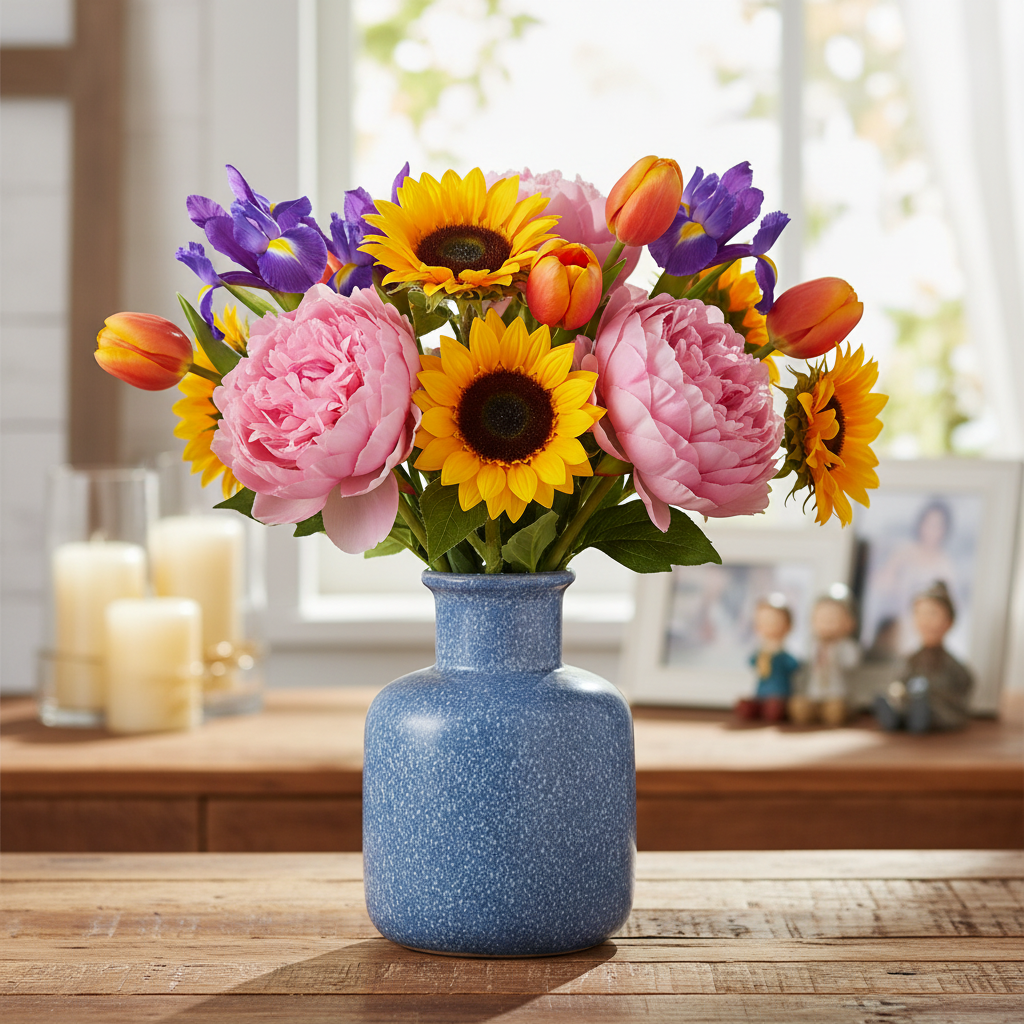 Grace Ceramic Speckled Vase