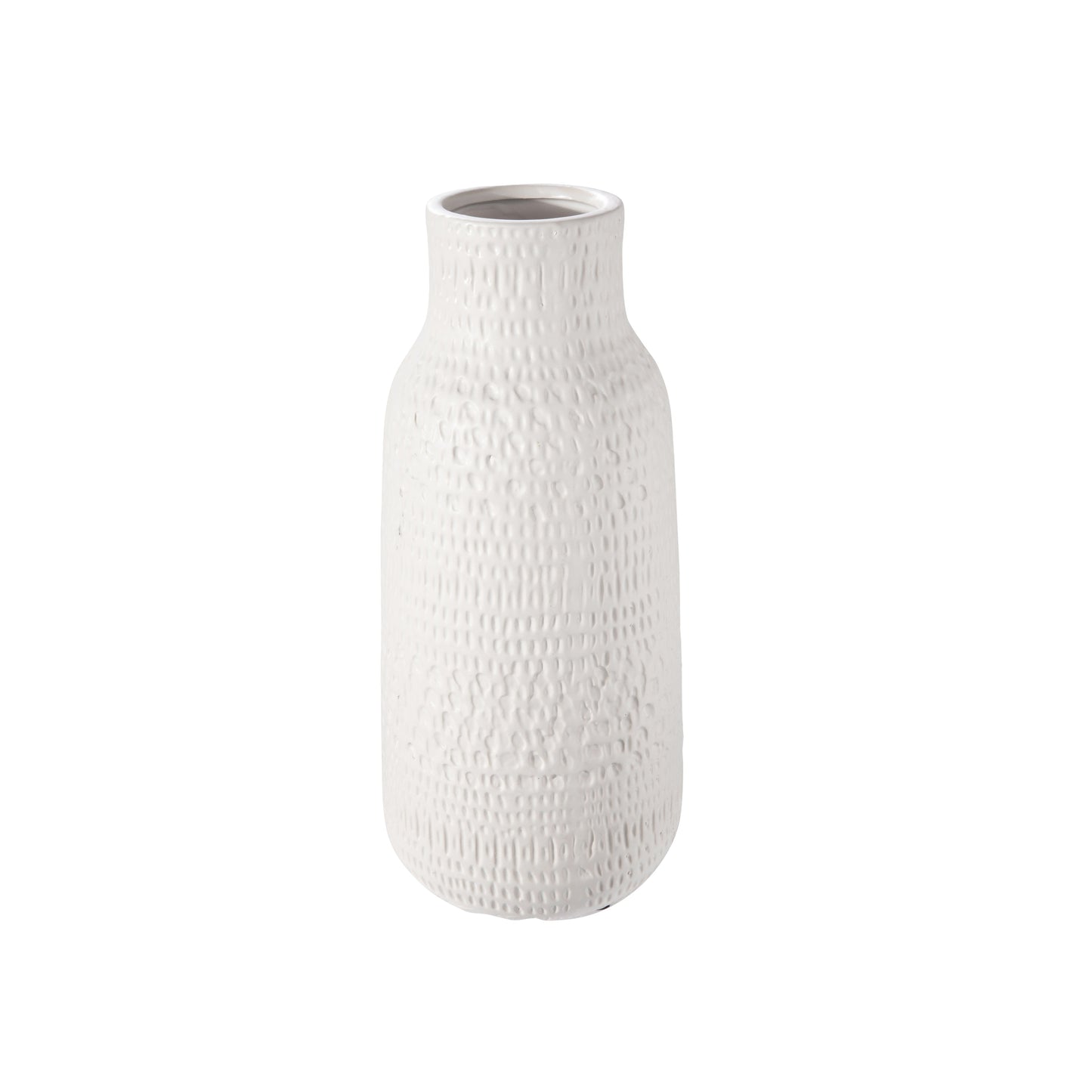 Nyla Ceramic Debossed Tribal Vase