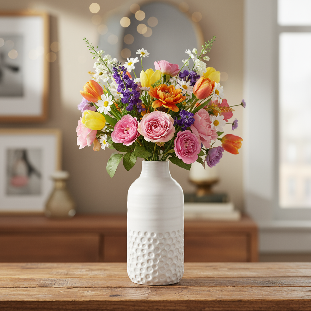 Soula Ceramic Round Bottle Vase