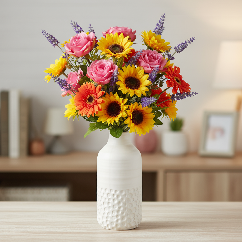 Soula Ceramic Round Bottle Vase