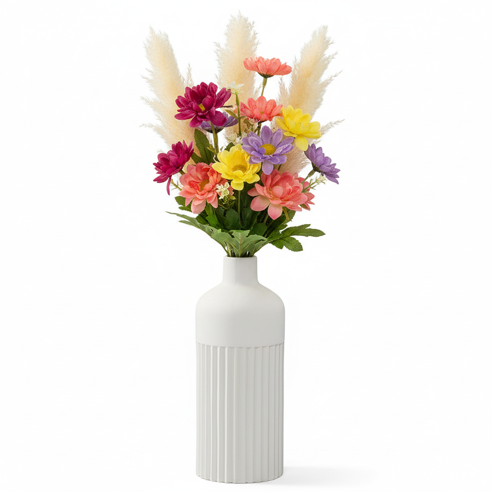 Myla Ceramic Round Bottle Vase