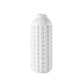 White textured vase on a white background