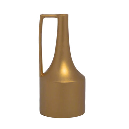 Ceramic Round Trumpet Vase Matte Finish