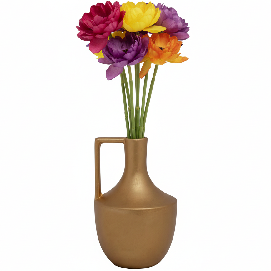 Leona Ceramic Round Bottle Vase