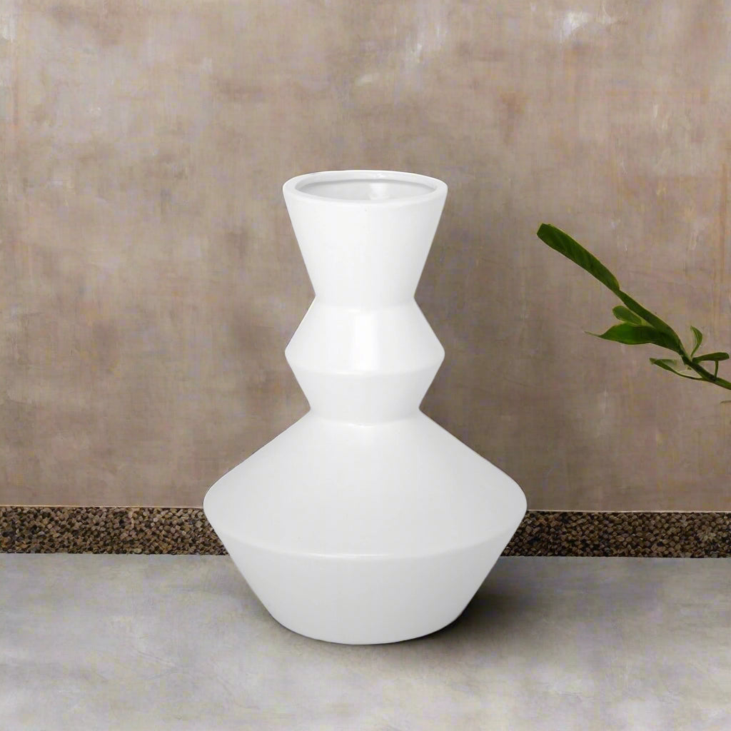 Porshan Geometric Ceramic Vase