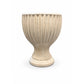 Vance Fluted Pedestal Ceramic Planter