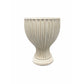Vance Fluted Pedestal Ceramic Planter