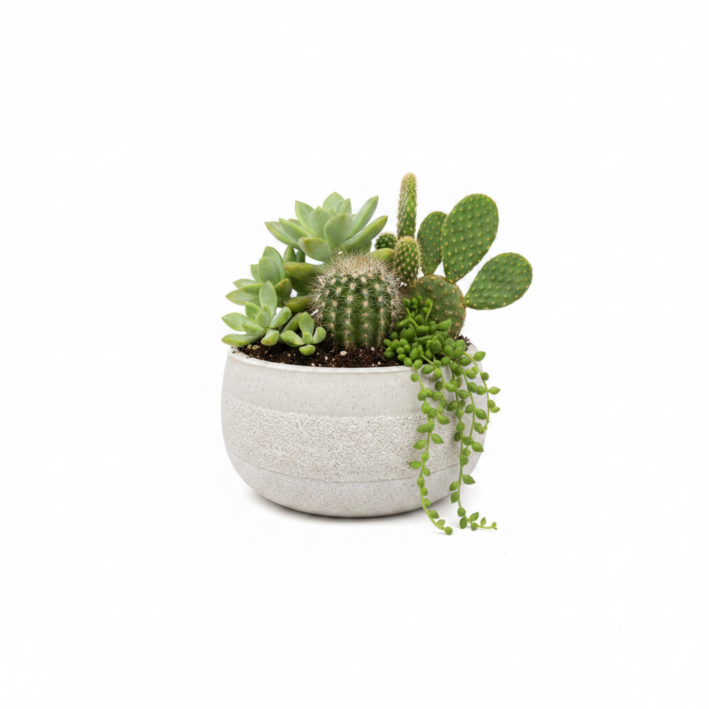 Dee Ceramic Two-Tone Bowl Planter