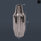 Valea Round Chrome Finish Ceramic Vase